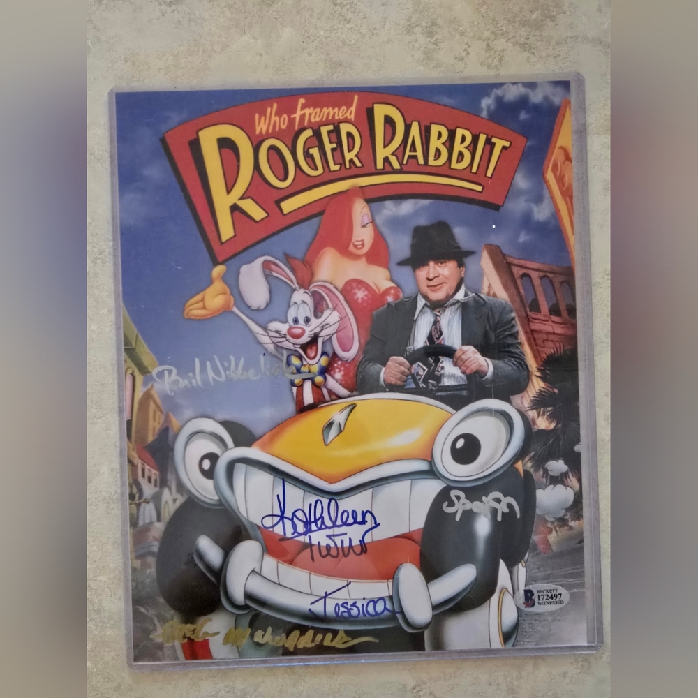 Signed Roger Rabbit Photo